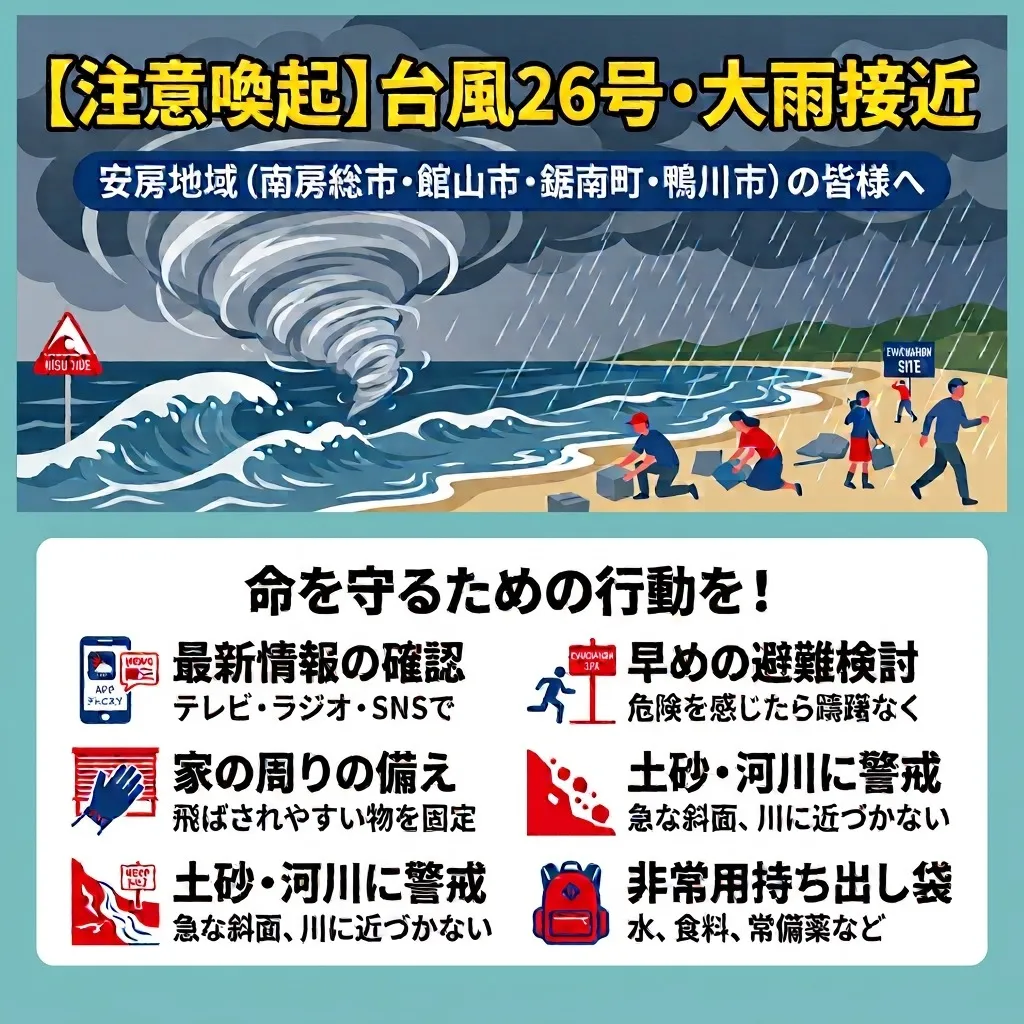 【注意喚起】台風26号・大雨接近